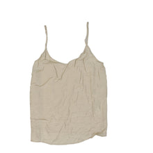  Yaya Women Strap Top - Small Beige Viscose - Thrifted.com