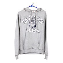  Vintage grey University Of Rome Timetex Hoodie - womens large