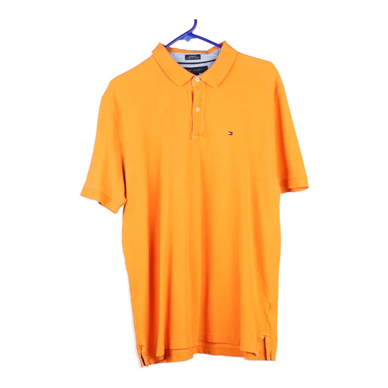 Vintage orange Tommy Hilfiger Polo Shirt - mens x-large