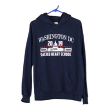  Vintage navy Washington DC Gildan Hoodie - mens medium