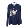 Vintage blue Milwaukee Brewers Majestic Long Sleeve T-Shirt - womens small