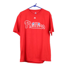  Vintage red Philadelphia Phillies Majestic T-Shirt - mens medium