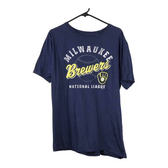 Vintage blue Milwaukee Brewers Majestic T-Shirt - mens large