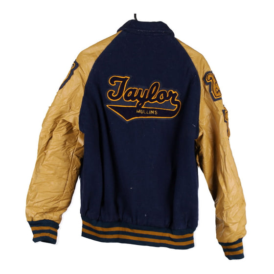 Taylor Mullins Lone Star Letter Jackets Varsity Jacket - Medium Blue Wool Blend - Thrifted.com