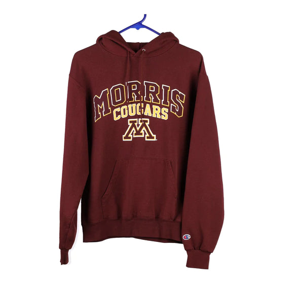 Vintage burgundy Morris Cougars Champion Hoodie - mens small