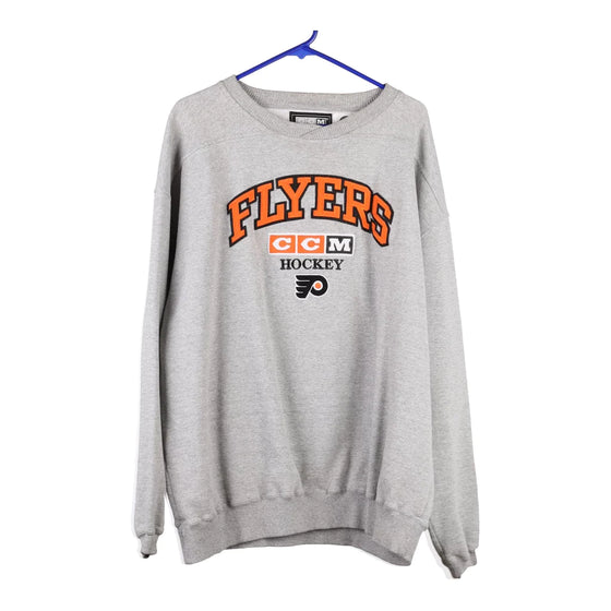 Philadelphia Flyers Ccm NHL Sweatshirt - XL Grey Cotton