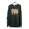 Vintage green Gildan Sweatshirt - mens x-large