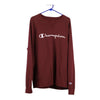 Vintage burgundy Champion Sweatshirt - mens x-large