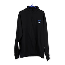  Vintage black Champion 1/4 Zip - mens x-large