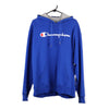 Vintage blue Champion Hoodie - mens x-large