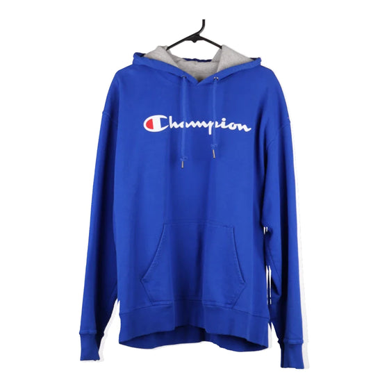 Vintage blue Champion Hoodie - mens x-large