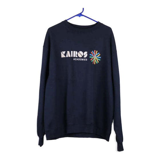 Vintage black Kairos Academies Champion Sweatshirt - mens x-large