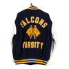 Vintage navy Marissa Falcons Varsity Varsity Jacket - womens large