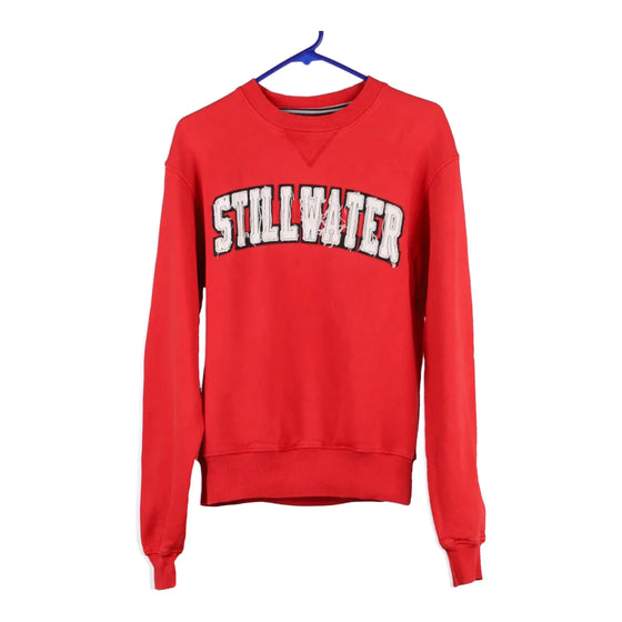 Vintage red Stillwater Champion Sweatshirt - mens small