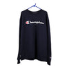 Vintage navy Champion Sweatshirt - mens x-large