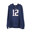 Vintage blue New England Patriots Majestic Hoodie - mens medium