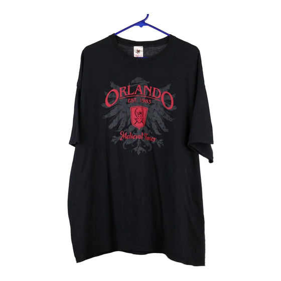 Vintage black Orlando Medieval Times T-Shirt - mens x-large