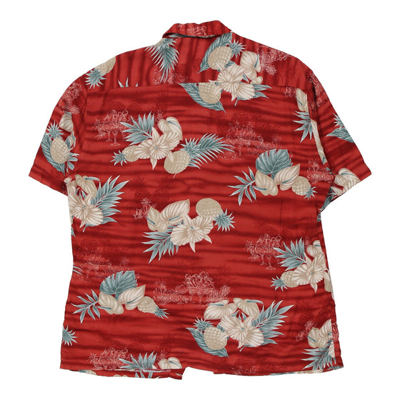 Vintage red Ubc Hawaiian Shirt - mens medium