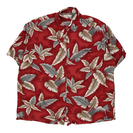 Vintage red Campia Hawaiian Shirt - mens large