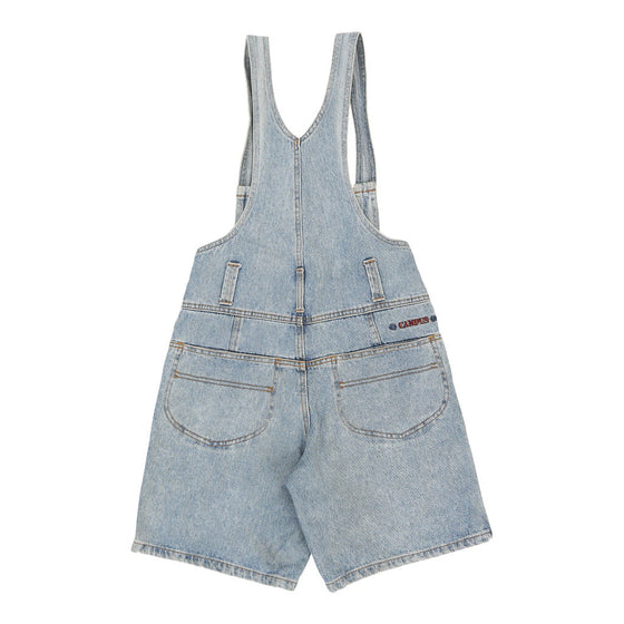 Vintage blue Campus Short Dungarees - womens 28" waist