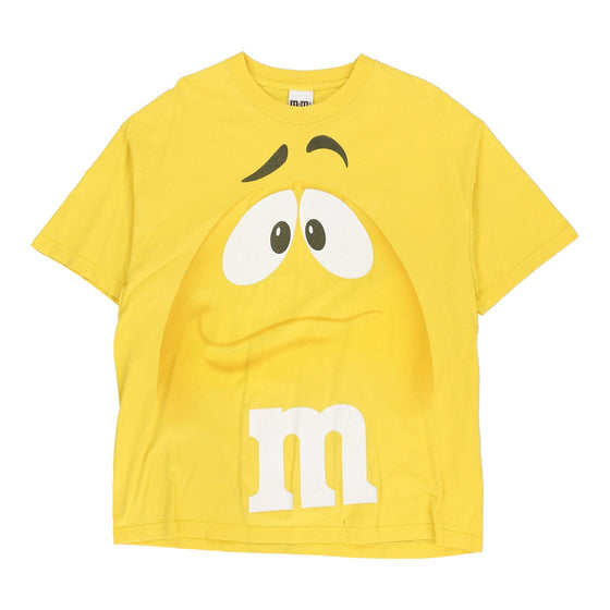 Yellow M&M M&M Graphic T-Shirt - XL Yellow Cotton t-shirt M&M   