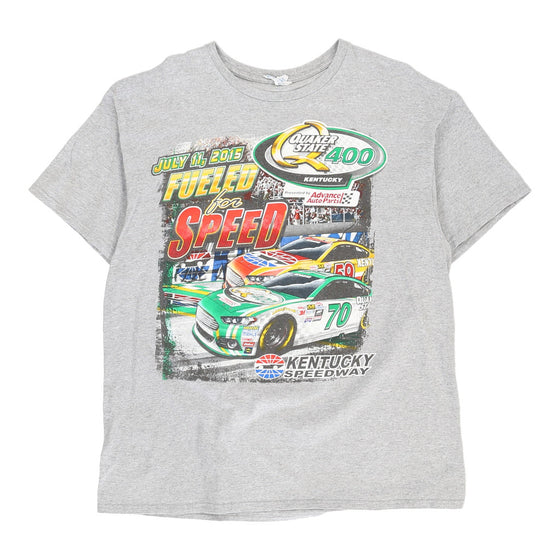 Kentucky Speedway, Quaker State 400 Delta Nascar T-Shirt - XL Grey Cot