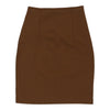 Vintage brown Line Exclusive Mini Skirt - womens 22" waist