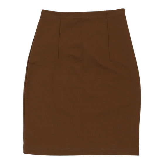 Vintage brown Line Exclusive Mini Skirt - womens 22" waist