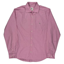  Lacoste Slim Fit Shirt - Large Pink Cotton