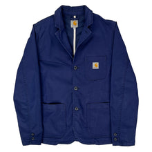  Carhartt Fitted Blazer - Large Blue Cotton Blend