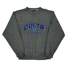  Colts Football Puma Graphic Sweatshirt - Large Grey Cotton Blend