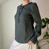 Vintage green Tricia Blouse - womens large