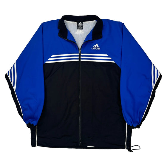 Adidas Slim Fit Track Jacket - XL Blue Polyester