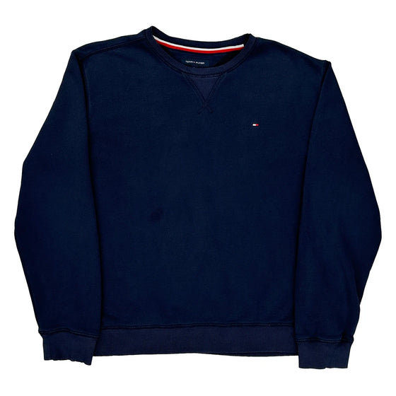 Tommy Hilfiger Sweatshirt - XL Navy Cotton Blend