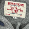 True Religion Graphic Hoodie - Small Grey Cotton Blend