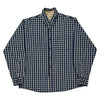 Lee Checked Shirt - Large Blue Cotton