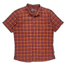  Patagonia Short Sleeve Shirt - Medium Orange Cotton Blend