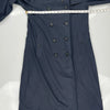 Burberry Trench Coat - Medium Navy Cotton Blend