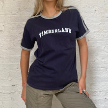  Vintage blue Timberland T-Shirt - womens medium