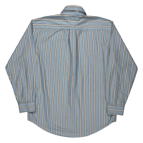 Tommy Hilfiger Striped Shirt - Large Blue Cotton