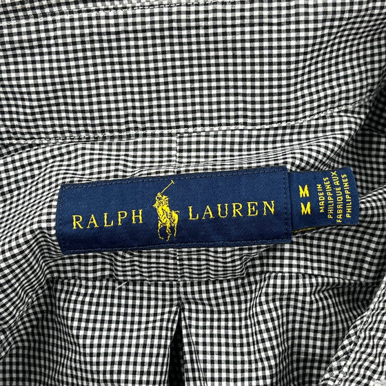 Ralph Lauren Checked Shirt - Medium Black & White Cotton