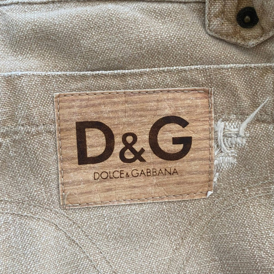 Vintage beige Dolce & Gabbana Jeans - womens 28" waist