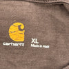 Pocket Carhartt Long Sleeve T-Shirt - XL Brown Cotton