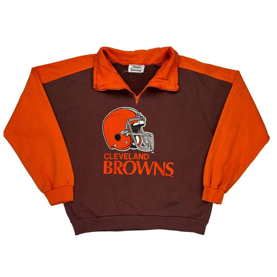 Cleveland Browns Hummer Sportswear Graphic Sweatshirt - XL Brown Cotton Blend