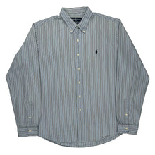  Ralph Lauren Striped Shirt - 2XL Blue Cotton