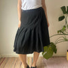 Vintage black Rena Lange Pleated Skirt - womens 26" waist