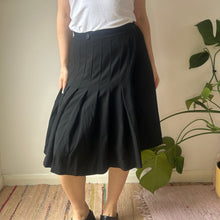  Vintage black Rena Lange Pleated Skirt - womens 26" waist