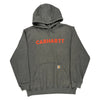 Loose Fit Carhartt Oversized Hoodie - XL Grey Cotton Blend