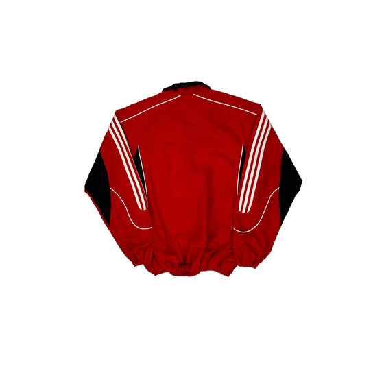 Adidas Track Jacket - Medium Red Polyester