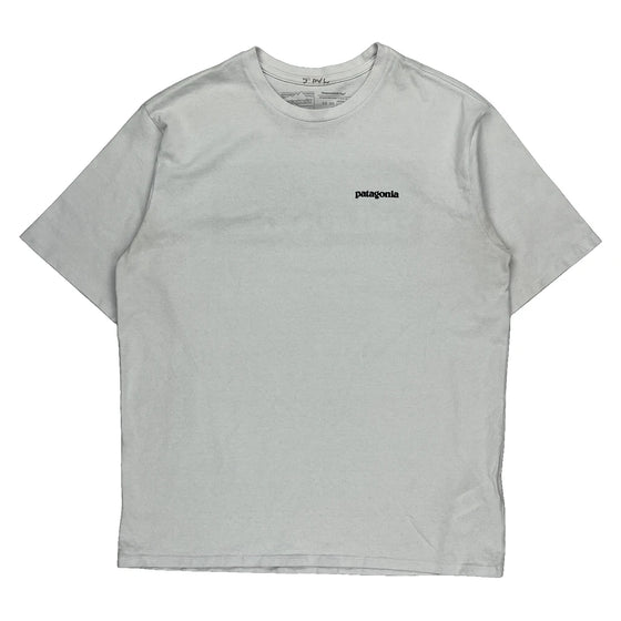 Patagonia T-Shirt - Medium White Cotton Blend